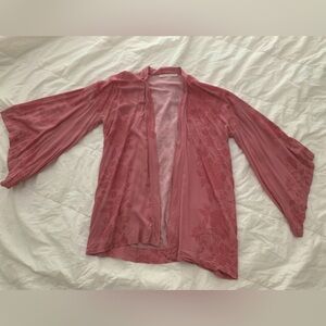 Novella Royale Hitchhiker Kimono- Elegant Pink Floral- OS